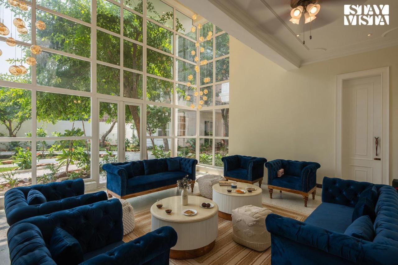 Stayvista's Indraj Manor - Roman-inspired With Posh Interiors, Mesmerizing Garden & Outdoor Fireplace Villa New Delhi