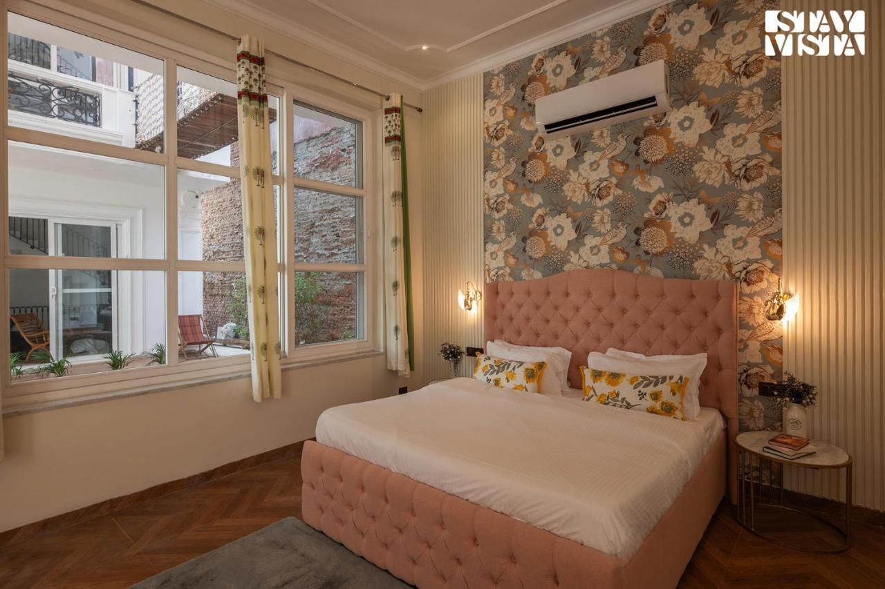 Stayvista's Indraj Manor - Roman-inspired With Posh Interiors, Mesmerizing Garden & Outdoor Fireplace Villa