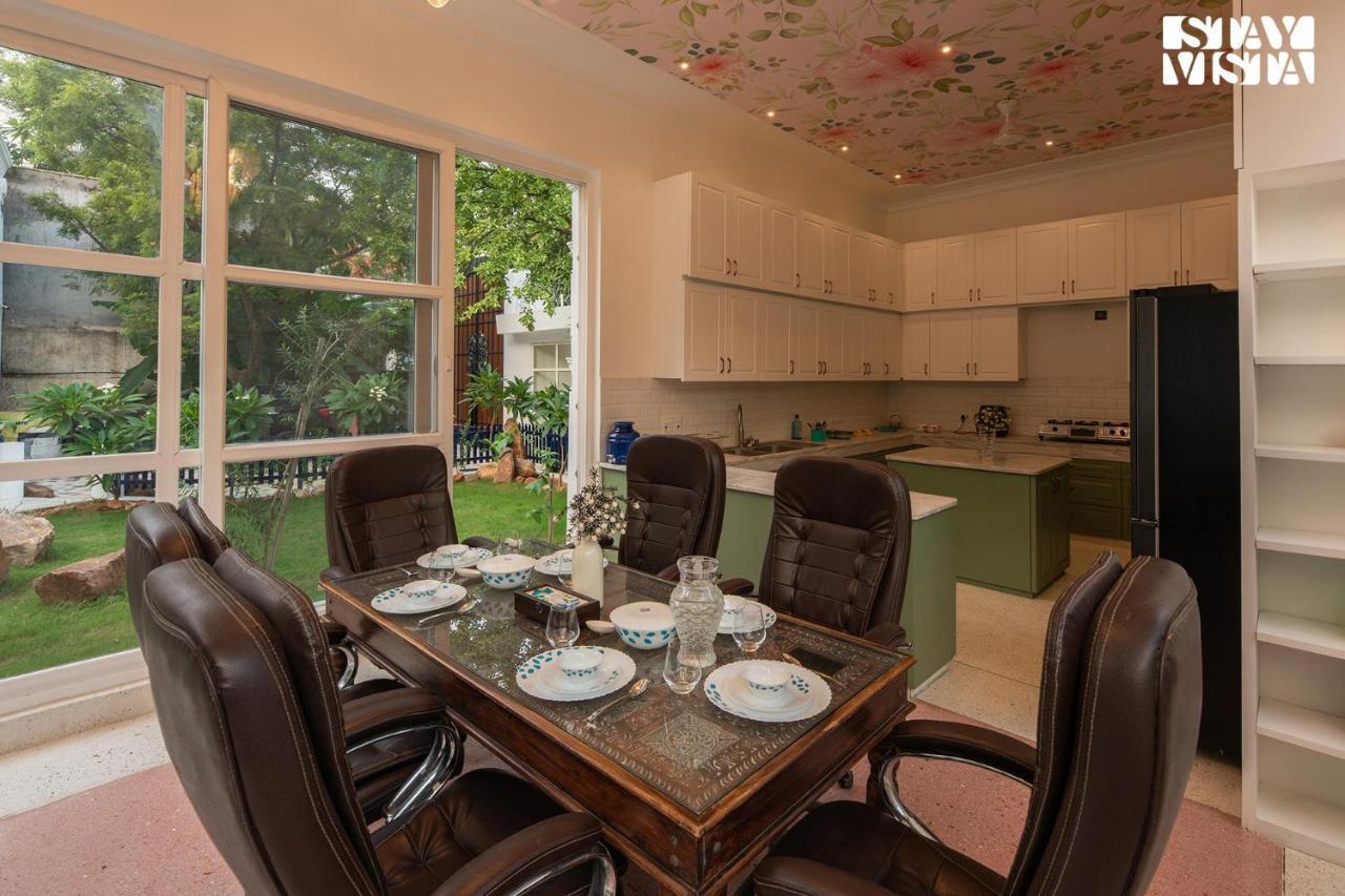 Villa Stayvista's Indraj Manor - Roman-inspired With Posh Interiors, Mesmerizing Garden & Outdoor Fireplace *